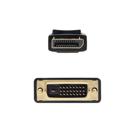 Nanocable Cable Conversor DP a DVI 2 M Negro