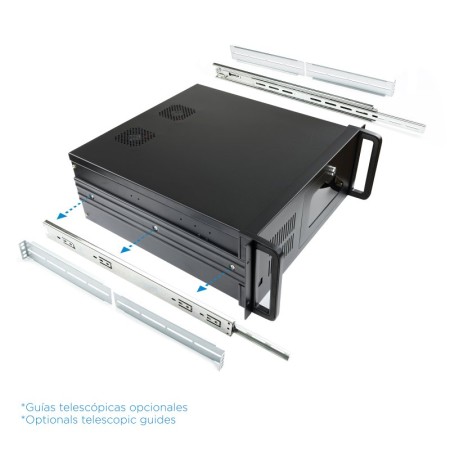 Tooq Caja RACK-406N-USB3 4U 19″ ATX Sin F.A Negro