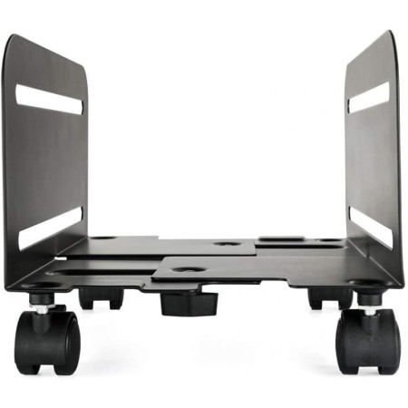 TooQ Soporte para CPU de SUELO con ruedas negro