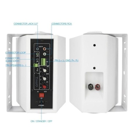 Tooq TQOWS-01W Altavoces Pared Pizarra Dig.2x30W