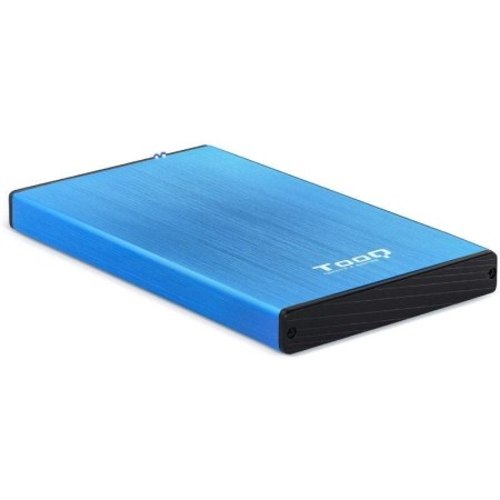 Caja externa tooq tqe - 2527bl para hdd 2.5 pulgadas 9.5mm sata 3 usb 3.0 - 3.1 azul