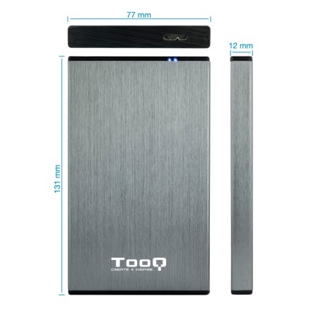 Tooq TQE-2527G Caja HDD 2.5″ USB 3.1 Gen1/USB 3.0