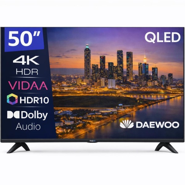 Tv daewoo 50 pulgadas qled 4k uhd - 50vb56qv - smart tv