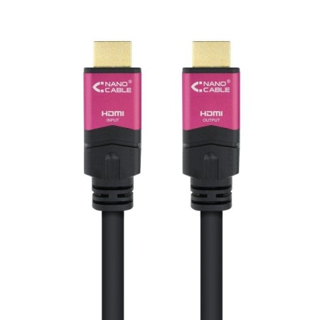 Cable HDMI 2.0 4K Nanocable 10.15.3730/ HDMI Macho - HDMI Macho/ 30m/ Negro