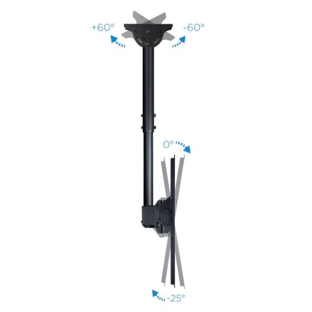 Tooq LPCE1170TSLI-B Soporte techo TV 37″-70″ Negro