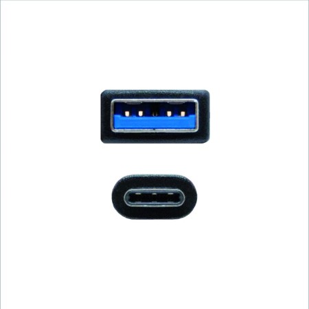 Cable usb(a) 3.1 a usb(c) 3.1 nanocable 1.5m negro - macho a macho