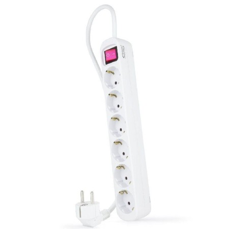 Nanocable Regleta 6 tomas con interruptor Blanca