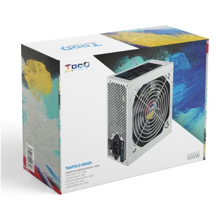 Fuente alimentacion tooq tqapolo - 500sp 500w pfc activo atx
