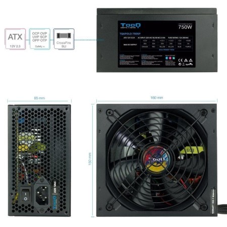 Tooq Fuente Alimentación TQAPOLO-750SP 750W