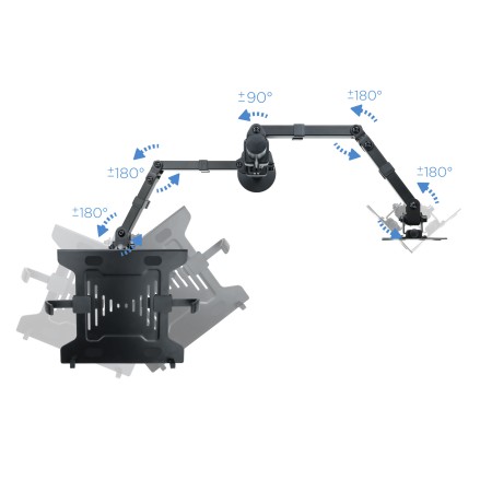 Tooq DB1200TN-B Soporte mesa monitor/portátil