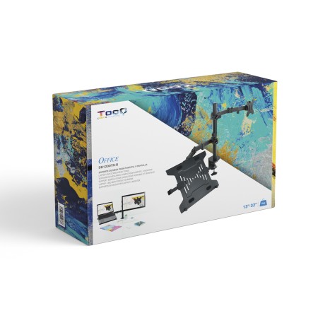 Tooq DB1200TN-B Soporte mesa monitor/portátil