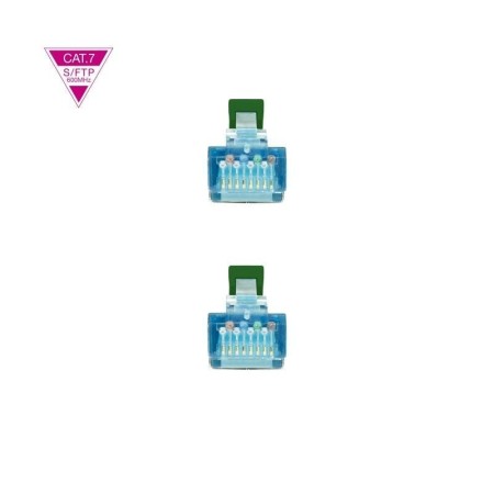Cable de Red RJ45 SFTP Nanocable 10.20.1702-GR Cat.7/ 2m/ Verde