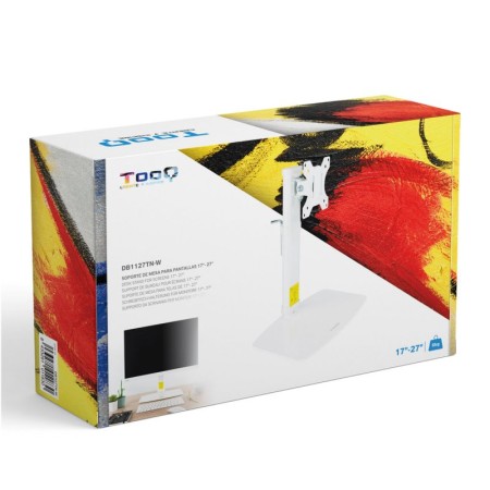 Tooq DB1127TN-W Soporte mesa monitor/tv 17-27″ Bco