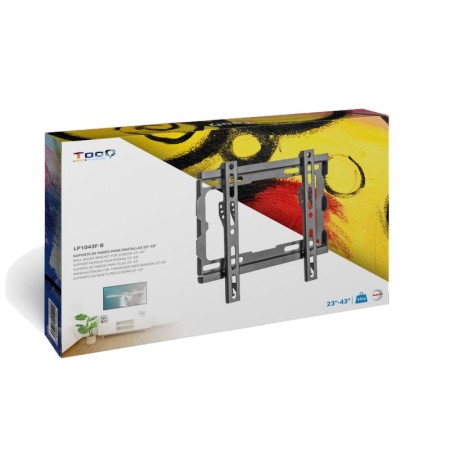Soporte pared tv television monitor tooq lp1043f - b 23 pulgadas - 43 pulgadas carga maxima 45kg
