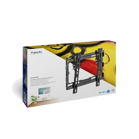 Soporte pared tv television monitor tooq lp1044t - b 23 pulgadas - 43 pulgadas carga maxima 45kg