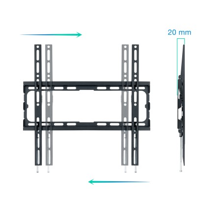 Soporte pared tv television monitor tooq lp1070f - b 32 pulgadas - 70 pulgadas carga maxima 45kg
