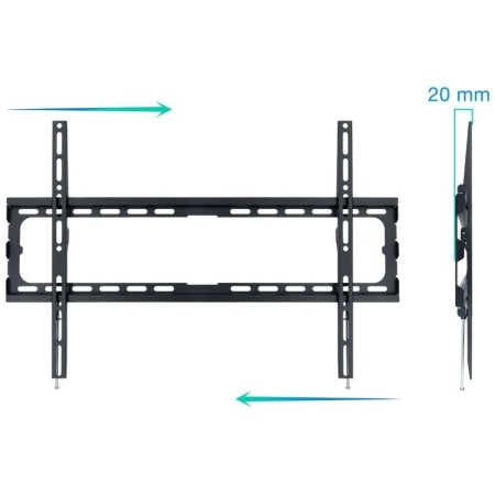 Soporte pared tv television monitor tooq lp1080f - b 37 pulgadas - 80 pulgadas carga maxima 45kg