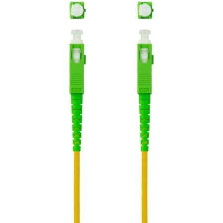 Cable de fibra optica nanocable sc - apc a sc - apc monomodo simplex lszh - amarillo - 3 m
