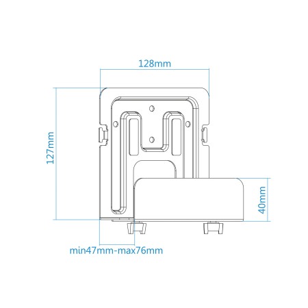 Tooq Soporte universal pared Router Reprod. Multim