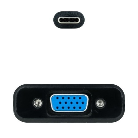 Nanocable Conversor USB-C/M a VGA/H Negro 10cm