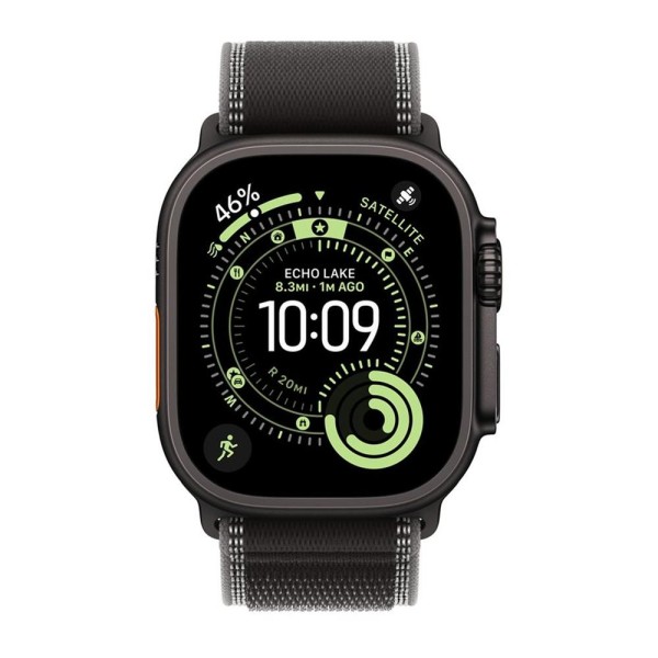 Smartwatch apple watch ultra 3 gps  cellular 49mm black titanium case  black - charcoal trail loop -  s - m