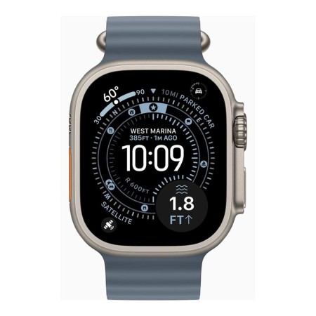 Smartwatch apple watch ultra 3 gps  cellular 49mm natural titanium case  anchor blue ocean band