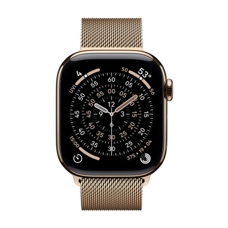 Smartwatch apple watch s11 gps  cellular 42mm gold titanium case  gold milanese loop