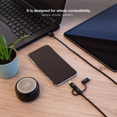 Nanocable Cable USB a USB-C/Micro USB/ Lighthning