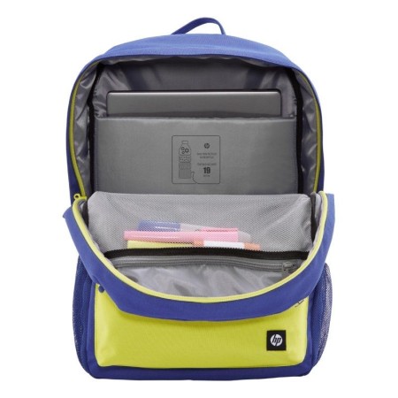 Mochila HP Campus 7J596AA para Portátiles hasta 15.6"/ Azul y Lima