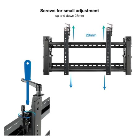 Soporte de pared tooq vesa hasta 70 pulgadas 800x400mm max 70kg