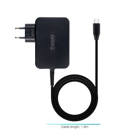 Tooq Cargador portatil GAN USB-C PD 90W Negro