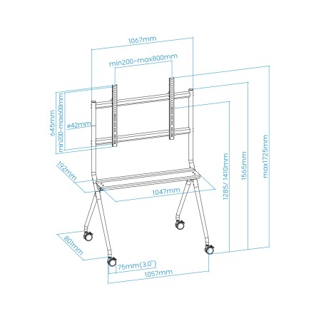 Tooq FS20205M-B Soporte suelo pantallas 50″-86″ Gr