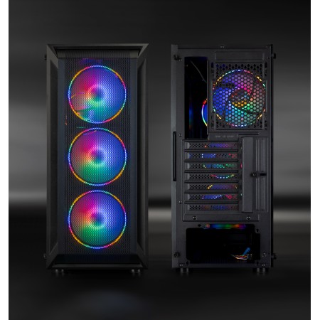 Caja semitorre gaming tooq tqgcc101 - b ragnarok negra