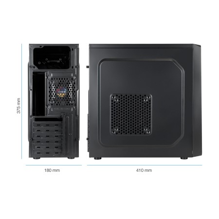 Tooq Caja SemitorreTQC-5701U3C-B Sin Fuente Negra