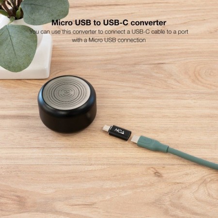 Nanocable Adaptador Micro USB/M a USB-C/H Aluminio