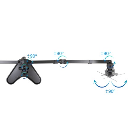 Tooq Soporte mesa DB1704TN-B 3 brazos 17-27″