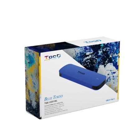 Caja Externa para Disco SSD M.2 NVMe TooQ TQE-2201BL/ USB 3.1 Gen1/ Sin tornillos