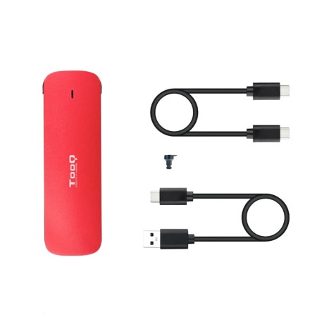 Caja Externa para Disco SSD M.2 NVMe TooQ TQE-2201R/ USB 3.1 Gen2/ Sin tornillos