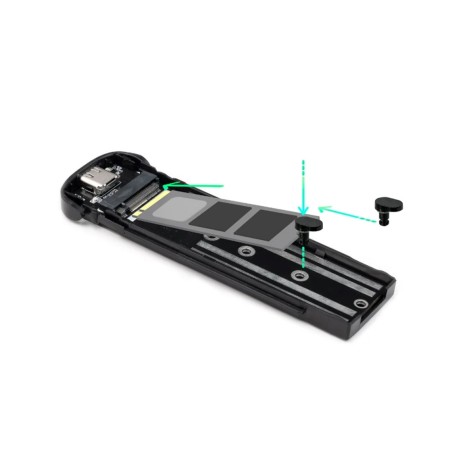 Caja Externa para Disco SSD M.2 TooQ TQE-2202S/ USB 3.1 Gen1/ Sin tornillos