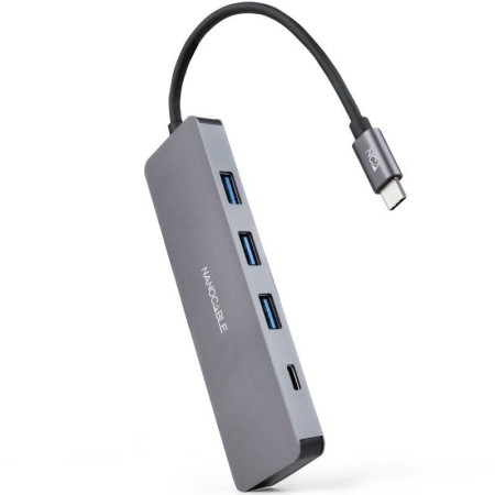 Nanocable HUB USB-C a 3xUSB 3.0/H+1xUSB-C/H