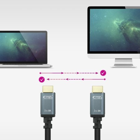 Nanocable Cable HDMI 2.1 IRIS 8K M-M 10 metros