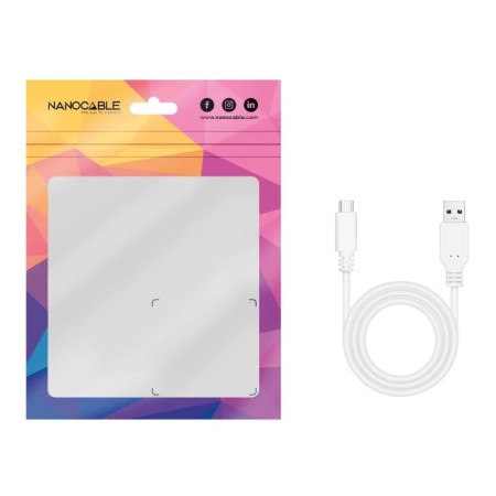 Cable USB 3.1 Nanocable 10.01.4002-W/ USB Tipo-C Macho - USB Macho/ 2m/ Blanco