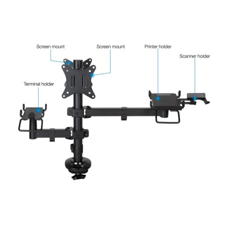 Soporte mesa tooq hasta 32 pulgadas vesa 100 x 100 max 9kg - brazo