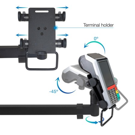 Soporte mesa tooq hasta 32 pulgadas vesa 100 x 100 max 9kg - brazo