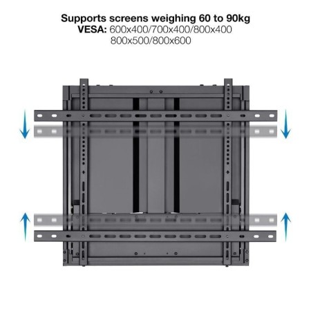 Soporte pared tv tooq hasta 90 pulgadas vesa 800x600 max 90kg