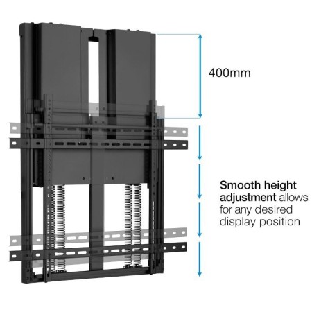 Soporte pared tv tooq hasta 90 pulgadas vesa 800x600 max 90kg