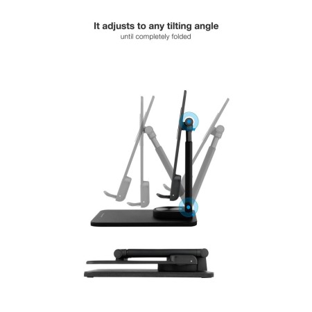 Tooq Soporte mesa tablet hasta 13″ Negro