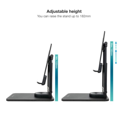 Tooq Soporte mesa tablet hasta 13″ Negro