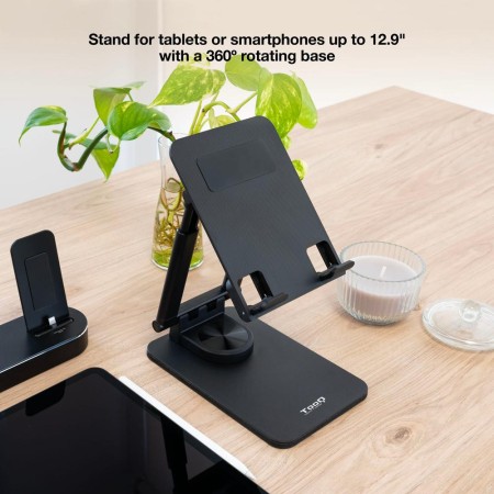 Tooq Soporte mesa tablet hasta 13″ Negro
