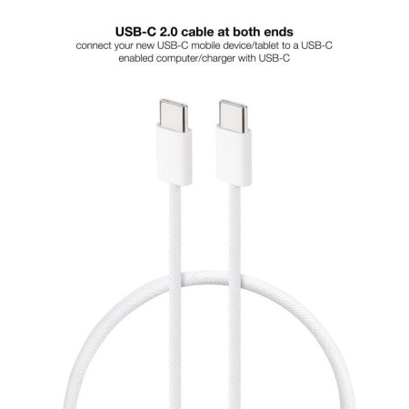 Nanocable Cable USB-C 2.0 60W USB-C/M-M, 2m